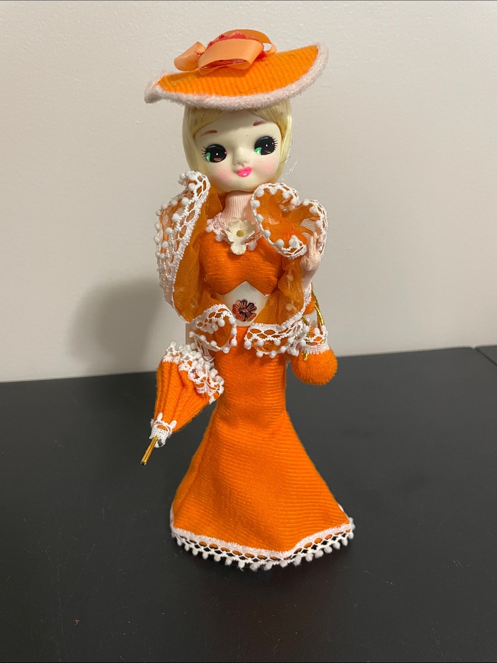 1970’s Bradley Big Eye Orange Fashion Doll - Picture 2 of 9